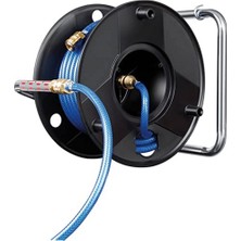 1001 Basınçlı Hava Hortum Makarası Anti Twist (18,5 M Hortum + 1,5 M Bağlantı Hortumu, Metal Tek El