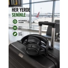 Katlanabilir Usb-C Şarjlı Bluetooth Kulaklık Midastech