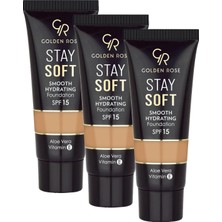 1001 Stay Soft Smooth Hydrating Foundation NO:215 - Nemlendirici Fondöten (3 Paketi)