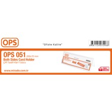 Ops Kart Tutucu Çift Taraflı Yatay Dp 051