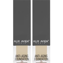 1001 Yaşlanma Karşıtı Fondöten - Anti Aging Foundation 504 Natural Beige Spf 15-35 ml (2 Paketi)