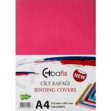 Bafix Cilt Kapağı Plastik Opak A4 160 Mıc Pembe