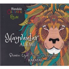 4e Boyama Kitabı Hayvanlar Alemi Mandala Karatay