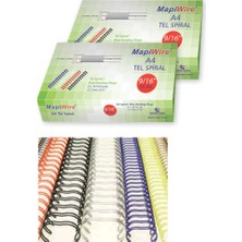 Mapiwire Spiral Tel 3:1 Aralık 60-75 Yp 100 Lü 7/16 Beyaz 210 05 00