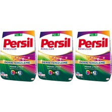 1001 Color Toz Deterjan, 33 Yıkama, 5 Kilogram, Renkliler 5kg (3 Paketi)