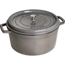 1001 La Cocotte Döküm Tencere, Gri, 8.35 Litre