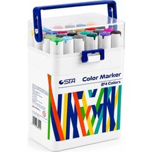 Sta Çift Uçlu Alkol Bazlı Marker 24 Lü STA-910324