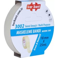 Her Bant Krepe (Maskeleme) Bandı 18 MMX25 mt 3002