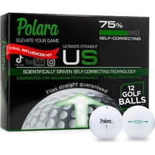 1001 Ultimate Straight Self Correcting 2 Piece Golf Balls (1 Dozen) (Japonya'dan Ithal)