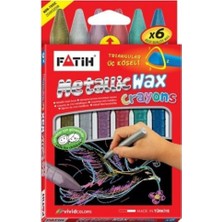 Fatih Mum Pastel Boya Wax Crayons Metalıc Kısa 6 Renk 50180