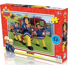 1001 100 Parça Fireman Sam (Itfaiyeci Sam) Çocuk Puzzle 5 Yaş Üzeri 2,5 mm Karton 48X34 cm - FRS714