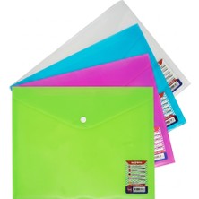 Globox Çıtçıtlı Dosya Neon Karışık 6458