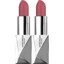 1001 Uzun Süre Kalıcı Nemlendirici Pürüzsüz Etkili Yarı Mat Ruj Satin Touch Lipstick 822 Vivid Aur