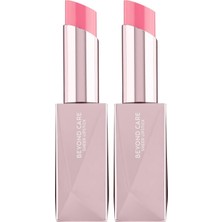 1001 Beyond Care Sheer Lipstick 901 - Sugar Pink - Yoğun Nemlendirici Besleyici Etki - Parlak Ruj (2 Pak