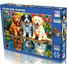 1001 100 Parça Cesur Yavru Köpekler Çocuk Puzzle - Karton - 6 Yaş Üzeri - Erkek Çocuk - 31503