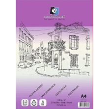 Alex Schoeller Çizim Blok A4 180 gr 25 Li ALX-1570