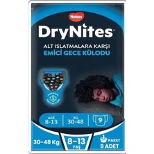 1001 Drynites Emici Gece Külodu Erkek, 8-13 Yaş, 30-48 Kg, 9 Adet