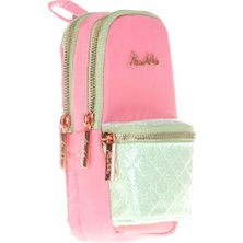 Kaukko Kalem Çantası Bright Junior Bag Kapitone-Rose K2466