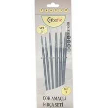 Bafix Fırça Seti Set-3 Sap Gri (2,4,6,8,10,12) 6lı BFX-FIR70903
