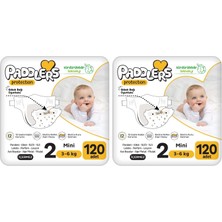 1001 Protection Bebek Bezi 2 Numara Mini (3-6 Kg) 120 Adet – 2’li Jumbo Set, Maksimum Koruma (2 Paket