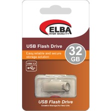 Elba Flash Bellek 32 GB Metal 3.2 USB