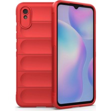 Aconcept Newface Xiaomi Redmi 9A Kılıf Optimum Silikon - Kırmızı