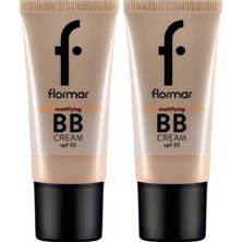 1001 Mattifying Bb Yağlı ve Karma Ciltler Için Nemlendirici Etkili Spf 25 Mat Bitişli Bb Krem No. 002