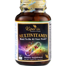 1001 Multivitamin Kapsül | 13 Vitamin ve 6 Mineral Kompleksi | C, D3, B Vitamini, Biotin ve E Vitamini |