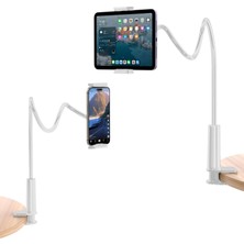 1001 90 cm Akrobat Esnek Tablet ve Telefon Tutucu Stand Beyaz