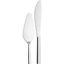 1001 Nuova 2 Parça Pasta Servis Seti, Pasta Bıçağı ve Pasta Spatulası, Cromargan® Yüksek Kaliteli