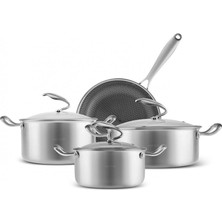 1001 5ply Powersteel 316+ 7 Parça Tencere Seti