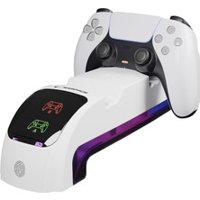 1001 Rp-Ps5 S Rgb Işıklı Playstation 5 Slim Uyumlu Hızlı Şarj Istasyonu - Oyun Kolu Şarj Standı