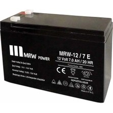 Mrw Power Mervesan Mrw-12/7(Ekonomık) 7 Ah Markalı Kurşun Asit Kuru Tip Akü