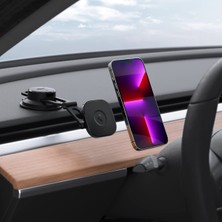 1001 Mag Fit ITS35-3 Magsafe Uyumlu Araç Içi Torpido Üstü Telefon Tutucu - ACP04630 (Spigen Tr Garan
