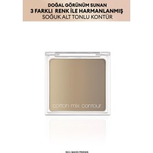 1001 Doğal Görünümlü, 3 Farklı Tonlama Sağlayan Kontür. Cotton Mix Contour (No.1)