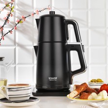 1001 Schafer Teaform Plus Paslanmaz Çay Makinesi-Siyah