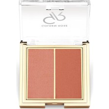 1001 Iconic Blush Duo No: 02 Peachy Coral - Ikili Mat ve Saten Allık