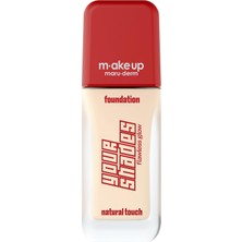 1001 Make Up Maruderm Pürüzsüz Görünüm Sağlayan Yarı Mat Bitişli Uzun Süre Kalıcı Fondöten 1