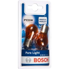 1001 PY21W (581) Pure Light Araba Ampulü - 12 V 21 W BAU15S - 2 Ampul