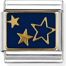 cm Jewelry Yıldızlı Italyan Bileklik Charm