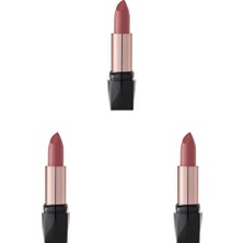 1001 Satin Lipstick No: 17 - Satensi Bitişli Nemlendirici Etkili Ruj (3 Paketi)