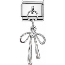 cm Jewelry Fiyonk Detaylı Italyan Bileklik Charm