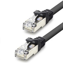 ForWhat Büro Ev Ofis Network Bağlantısı Için 15MT 10GBPS 600MHZ Siyah Cat7 Ethernet Patch Kablosu