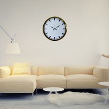 ForWhat Büro Ev Ofis Hediyesi Için 52CM Gold Ivory Prime Desen Duvar Saati