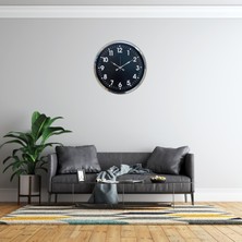 ForWhat Büro Ev Ofis Hediyesi Için 52CM Krom Standart Dekoratif Desen Duvar Saati