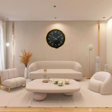 ForWhat Büro Ev Ofis Hediyesi Için 52CM Gold Arapça Rakamlı Desen Duvar Saati