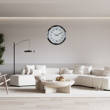 ForWhat Büro Ev Ofis Hediyesi Için 52CM Krom Modern Desenli Desen Duvar Saati