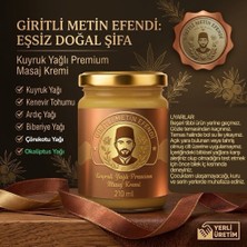 Kuyruk Yağlı Premium Masaj Kremi & Jeli 210 ml – Bitkisel Karışımlı Rahatlatıcı Bakım - Giritli Metin Efendi