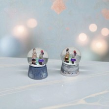Techora Sale Mini Boy Kar Küresi - Kış Masalı Temalı - Pilli ve Işıklı