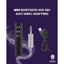 Techora Sale Bluetooth Aux Adaptör | 3.5mm Ses Girişi Için Kablosuz Dönüştürücü, 10M Menzil